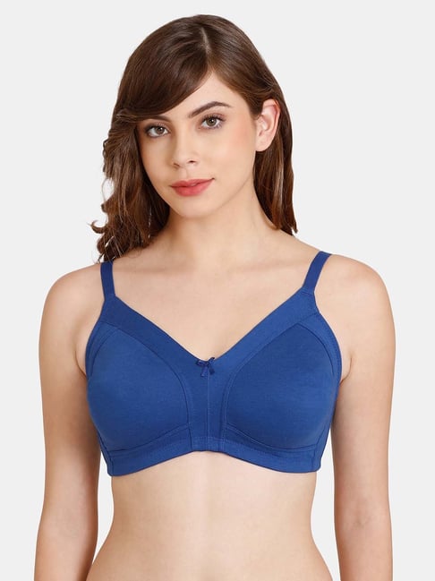 Rosaline by Zivame Blue Wireless T-Shirt Bra Price in India