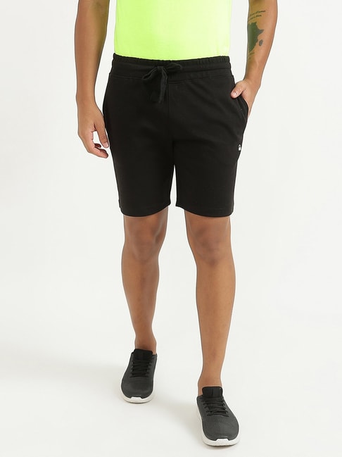United Colors of Benetton Black Regular Fit Shorts
