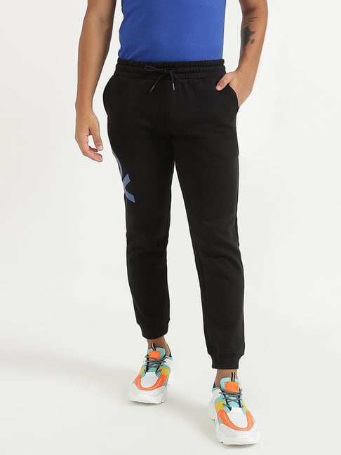 Buy United Colors of Benetton Black Regular Fit Joggers for Men s