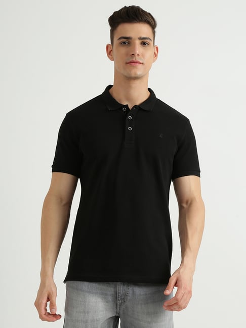 United Colors of Benetton Black Polo T-Shirt