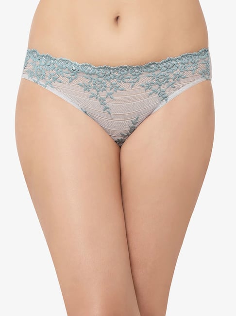 Wacoal Grey Lace Bikini Panty Price in India