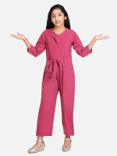 Pink Solid Jumpsuits Buy Pink Solid Jumpsuits Online In India