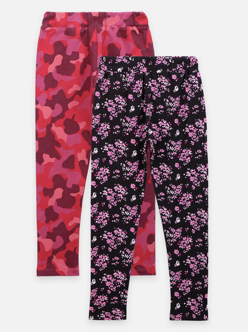 Buy LilPicks Kids Multicolor Cotton Printed Leggings for Girls Clothing  Online @ Tata CLiQ