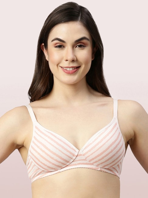Enamor Pink Non-Wired Padded T-Shirt Bra Price in India