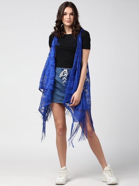 StyleStone Blue Lace Shrug