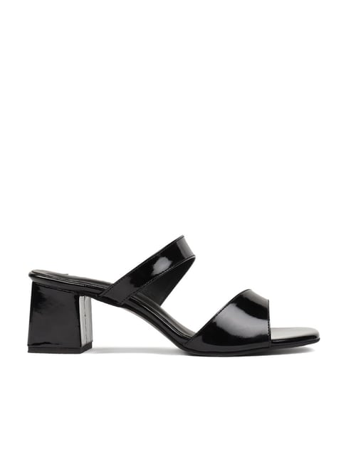 Elle Women's Black Casual Sandals