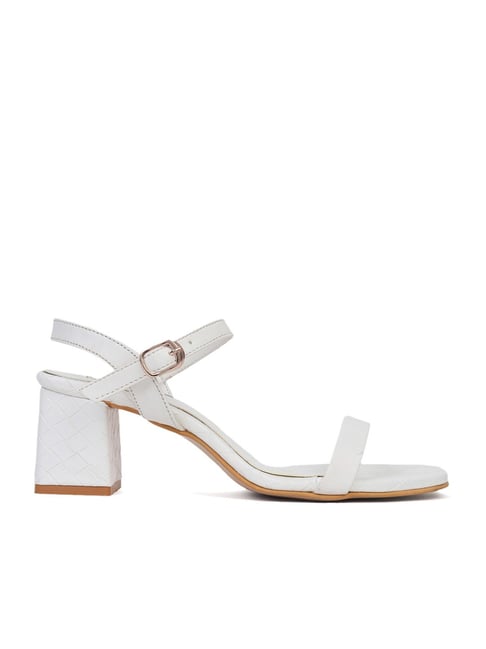 White 2025 ankle sandals