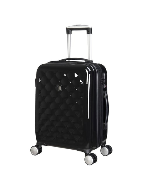 Buy It luggage Black Small Hard Cabin Trolley Online At Best Price