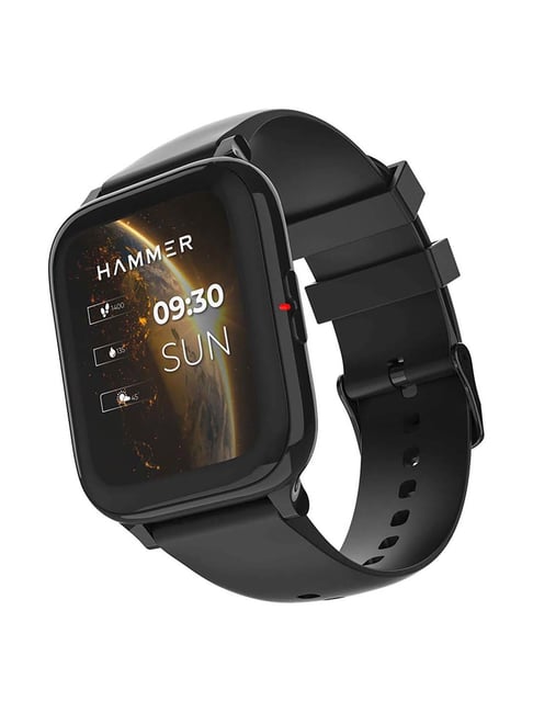 Hammer Pulse 5.0 Smart Watch 1.69" Display, Music & Camera Control, Fitness Watch (Black)