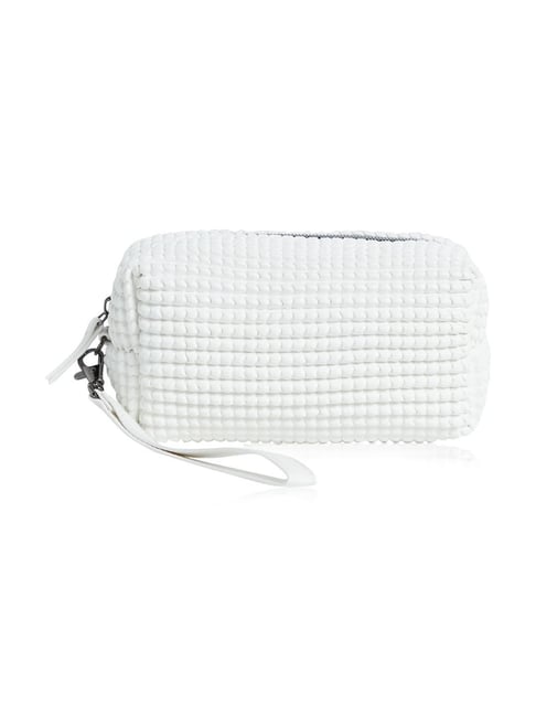 Studiowest by Westside White Pleated Makeup Pouch-Studiowest-Beauty&Grooming-TATA CLIQ