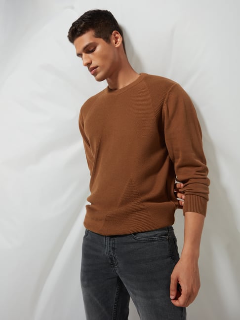 Buy Ascot by Westside Brown Knitted 