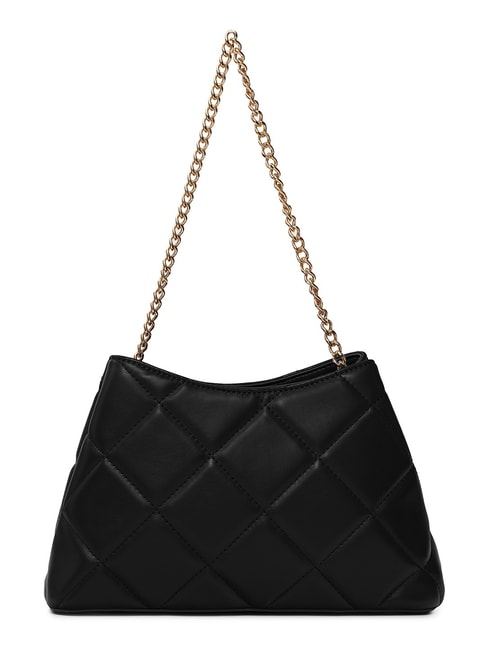 Buy Miraggio Black Studded Medium Hobos Shoulder Bag at Best Price