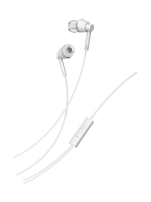 Nokia Wired Buds (Wb-101) Wired Earphones with Virtual Assistant Control Enabled (White)