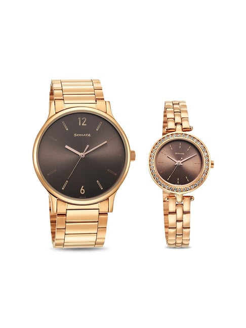 Rose gold hot sale watches sonata