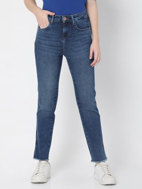 Vero Moda Dark Blue Regular Fit Jeans