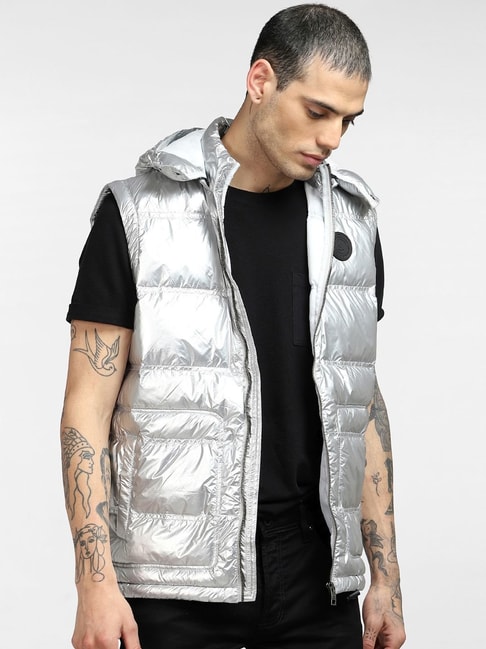 Buy Silver Jackets & Coats for Men by ALTHEORY SPORT Online | Ajio.com