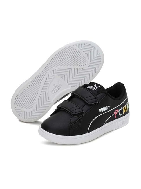 Buy Puma Smash v2 Black White Sneaker for Boys at Best Price