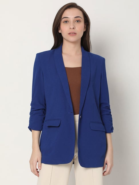 Vero Moda Blue Regular Fit Blazer