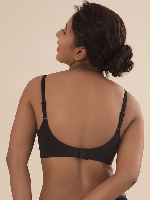 Nykd by Nykaa Minimize Me Support Cotton Bra with Side Smoothening -  Non-Padded, Wireless, Full Coverage