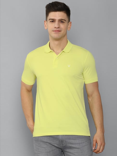 allen solly yellow t shirt