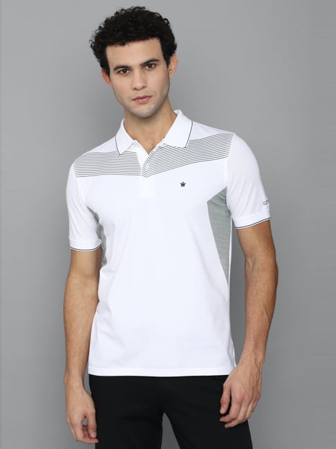 Buy Louis Philippe Striped Polo Collar T Shirt - Tshirts for Men