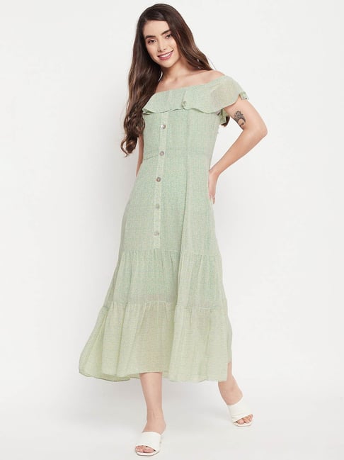 Green Belt Collar Long Maxi Dress – SVB Ventures