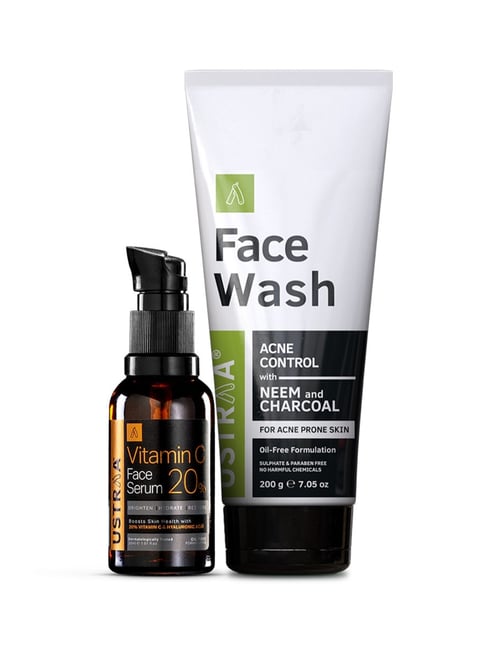 Ustraa Vitamin C Face Serum & Acne Control Face Wash