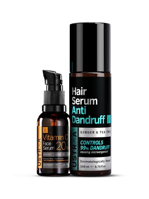 Ustraa Vitamin C Face Serum & Anti Dandruff Hair Serum