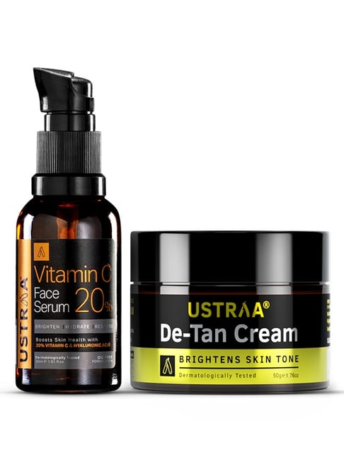 Ustraa Vitamin C Face Serum & De Tan Cream for Men