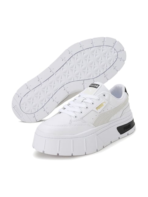 Puma cali wedge online white black