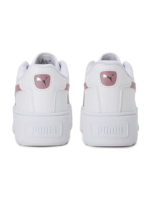 Platform Sneakers Light Pink Pumas Women's Vikky Platform