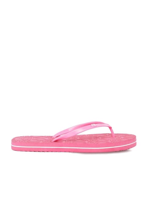 Carlton London Women's Pink Flip Flops