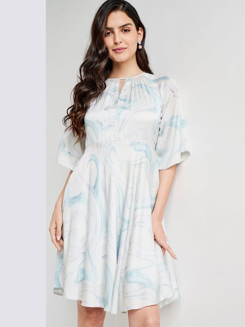 AND White Mini High-Low Dress Price in India