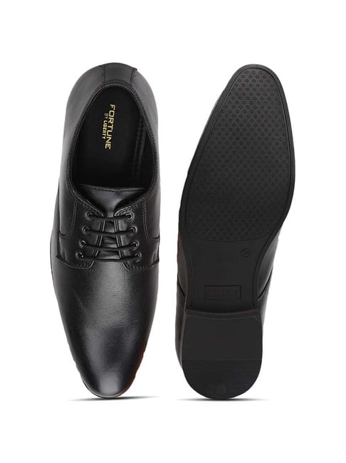 Buy Fortune By Liberty Men's Black Derby Shoes for Men at Best Price ...