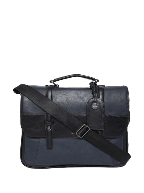Aldo Navy Large Laptop Messenger Bag