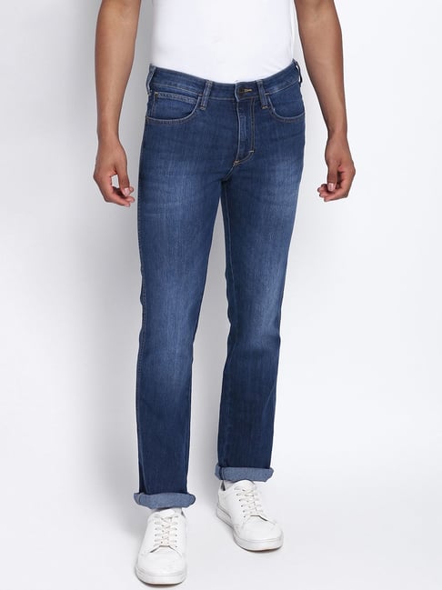 Wrangler Blue Regular Fit Jeans