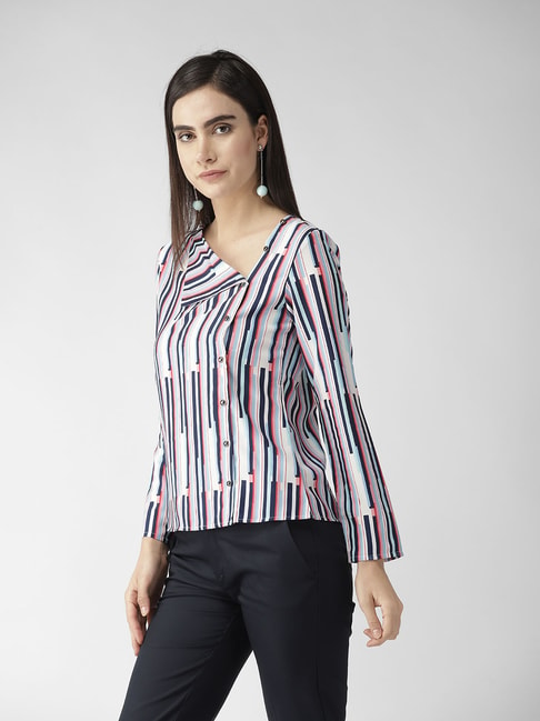 MISH Multicolor Striped Shirt Price in India