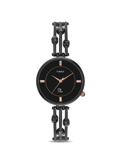 Timex Fria Women Black Round Analog Watch - TWEL16003-picture-32
