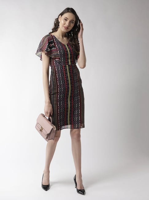 MISH Multicolor Printed A Line Dress Price in India