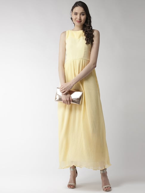 MISH Yellow Relaxed Fit Gown Price in India