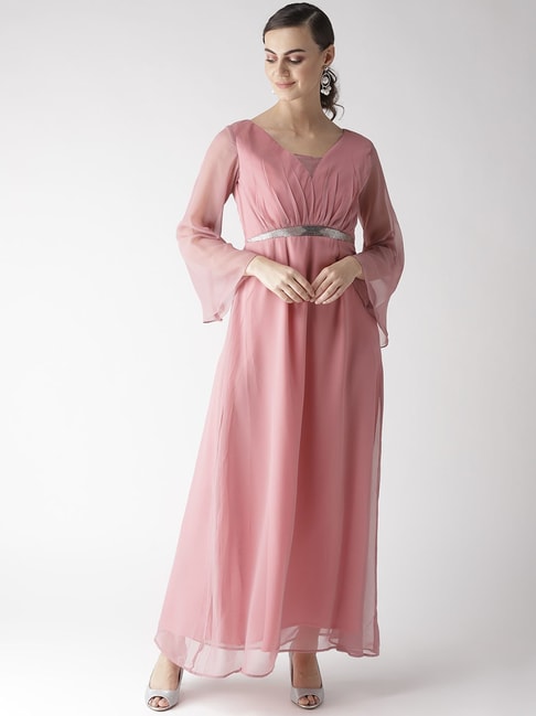 MISH Pink Embellished Gown Price in India