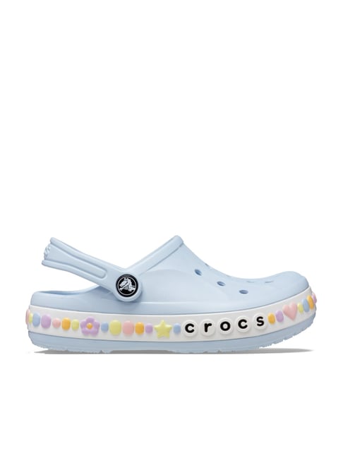 Crocs Kids Bayaband Blue Back Strap Clogs