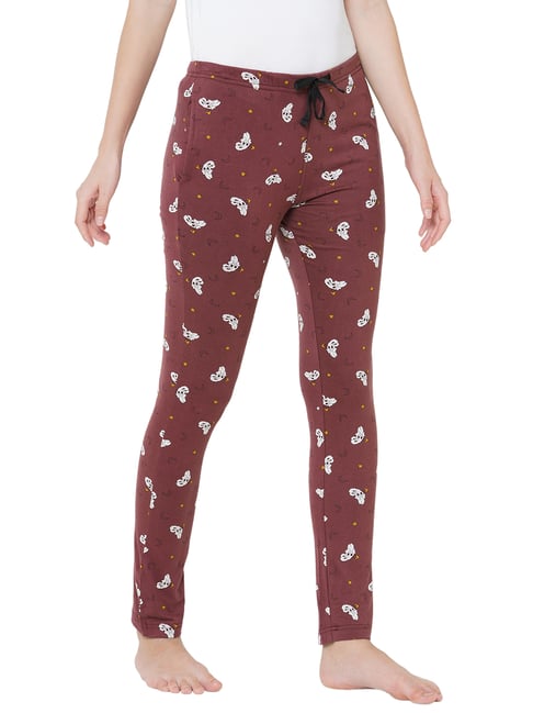 Sweet Dreams Brown Printed Lounge Pants