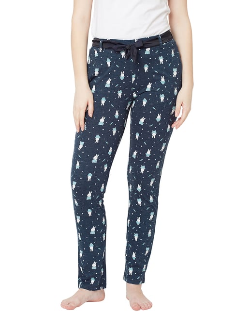 Sweet Dreams Navy Printed Lounge Pants