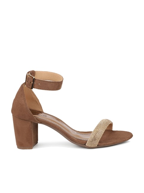 Inc.5 Women's Brown Ankle Strap Sandals Price in India