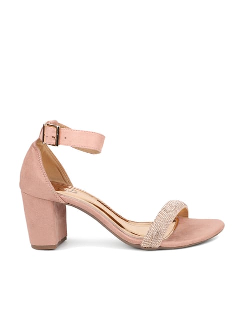 Inc.5 Women's Peach Ankle Strap Sandals Price in India