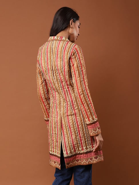Ritu Kumar Fur Jacket | Women, Jackets, Pink, Floral, Cotton Bookley, Open,  Long in 2023 | Aza fashion, Fur jacket, Jackets for women