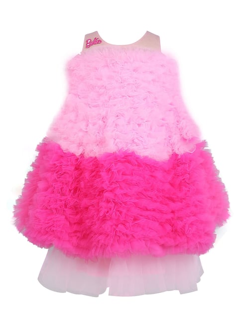 Barbie Kids Pink Solid Gown