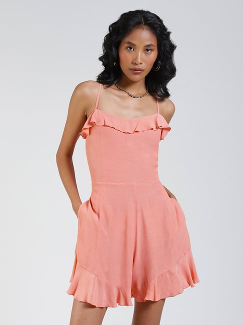 Label Ritu Kumar Peach Playsuit-picture-41