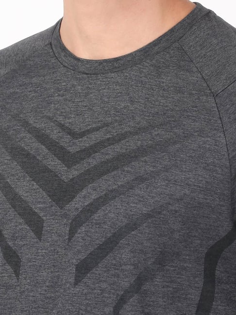 Buy Jockey Charcoal Melange Crew T-Shirt for Men's Online @ Tata CLiQ